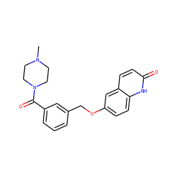 CN1CCN(C(=O)c2cccc(COc3ccc4[nH]c(=O)ccc4c3)c2)CC1 ZINC000045339033