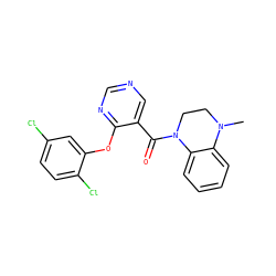 CN1CCN(C(=O)c2cncnc2Oc2cc(Cl)ccc2Cl)c2ccccc21 ZINC000118320401