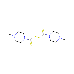 CN1CCN(C(=S)SSC(=S)N2CCN(C)CC2)CC1 ZINC000003850564