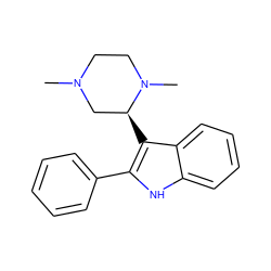 CN1CCN(C)[C@@H](c2c(-c3ccccc3)[nH]c3ccccc23)C1 ZINC000022941785