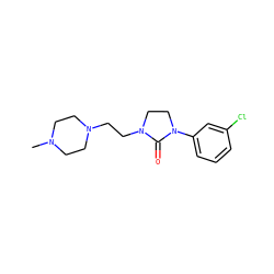 CN1CCN(CCN2CCN(c3cccc(Cl)c3)C2=O)CC1 ZINC000043015318