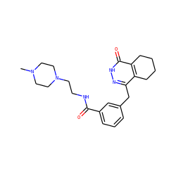CN1CCN(CCNC(=O)c2cccc(Cc3n[nH]c(=O)c4c3CCCC4)c2)CC1 ZINC000167855660