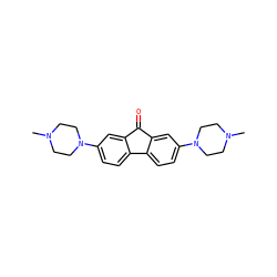 CN1CCN(c2ccc3c(c2)C(=O)c2cc(N4CCN(C)CC4)ccc2-3)CC1 ZINC000082157329