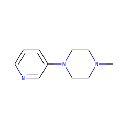 CN1CCN(c2cccnc2)CC1 ZINC000013470044