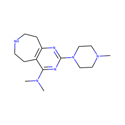 CN1CCN(c2nc3c(c(N(C)C)n2)CCNCC3)CC1 ZINC000096928118