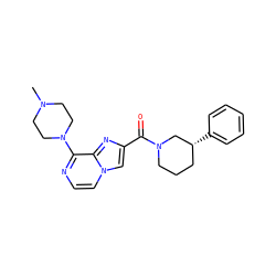 CN1CCN(c2nccn3cc(C(=O)N4CCC[C@@H](c5ccccc5)C4)nc23)CC1 ZINC000028882273