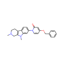 CN1CCc2c(n(C)c3cc(-n4ccc(OCc5ccccc5)cc4=O)ccc23)C1 ZINC000064559604