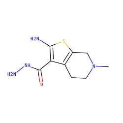 CN1CCc2c(sc(N)c2C(=O)NN)C1 ZINC000031862599