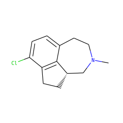 CN1CCc2ccc(Cl)c3c2[C@@H](CC3)C1 ZINC000027712442