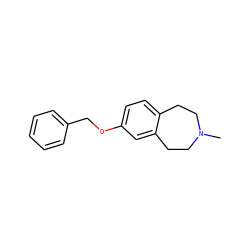 CN1CCc2ccc(OCc3ccccc3)cc2CC1 ZINC000103244658