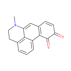 CN1CCc2cccc3c4c(cc1c23)C=CC(=O)C4=O ZINC000013554987
