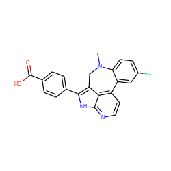CN1Cc2c(-c3ccc(C(=O)O)cc3)[nH]c3nccc(c23)-c2cc(F)ccc21 ZINC001772597996