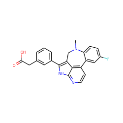 CN1Cc2c(-c3cccc(CC(=O)O)c3)[nH]c3nccc(c23)-c2cc(F)ccc21 ZINC001772578885