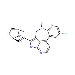 CN1Cc2c(C3=C[C@H]4CC[C@@H](C3)N4)[nH]c3nccc(c23)-c2cc(F)ccc21 ZINC001772597902