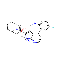 CN1Cc2c(C3=C[C@H]4CCC[C@@H](C3)N4C(=O)CC#N)[nH]c3nccc(c23)-c2cc(F)ccc21 ZINC001772585360