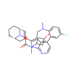 CN1Cc2c(C3=C[C@H]4CCC[C@@H](C3)N4CC(=O)N(C)C3CC(O)C3)[nH]c3nccc(c23)-c2cc(F)ccc21 ZINC001772604515