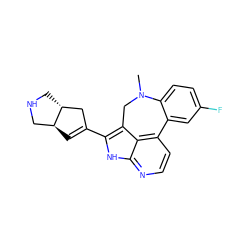 CN1Cc2c(C3=C[C@H]4CNC[C@@H]4C3)[nH]c3nccc(c23)-c2cc(F)ccc21 ZINC001772596245