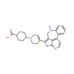 CN1Cc2c(C3=CCN(C4CCC(C(=O)O)CC4)CC3)[nH]c3nccc(c23)-c2ccccc21 ZINC001772580023