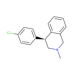 CN1Cc2ccccc2[C@H](c2ccc(Cl)cc2)C1 ZINC000038600041