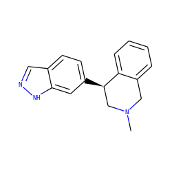 CN1Cc2ccccc2[C@H](c2ccc3cn[nH]c3c2)C1 ZINC000038247442