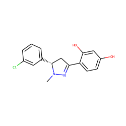 CN1N=C(c2ccc(O)cc2O)C[C@H]1c1cccc(Cl)c1 ZINC000096921787