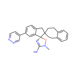 CN1O[C@@]2(N=C1N)c1cc(-c3ccnnc3)ccc1CC21CCc2ccccc2CC1 ZINC000141900353