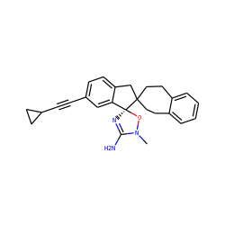 CN1O[C@@]2(N=C1N)c1cc(C#CC3CC3)ccc1CC21CCc2ccccc2CC1 ZINC000142033930