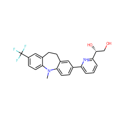 CN1c2ccc(-c3cccc([C@H](O)CO)n3)cc2CCc2cc(C(F)(F)F)ccc21 ZINC000473126505