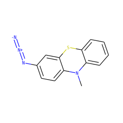 CN1c2ccccc2Sc2cc(N=[N+]=[N-])ccc21 ZINC000064622077