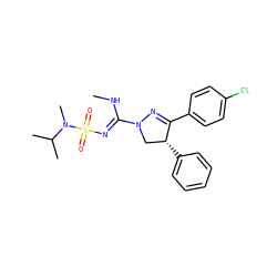 CNC(=NS(=O)(=O)N(C)C(C)C)N1C[C@@H](c2ccccc2)C(c2ccc(Cl)cc2)=N1 ZINC000028523264