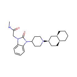CNC(=O)Cn1c(=O)n(C2CCN([C@@H]3CC[C@@H]4CCCC[C@@H]4C3)CC2)c2ccccc21 ZINC000049054576