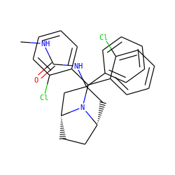 CNC(=O)NC1(c2ccccc2)C[C@@H]2CC[C@H](C1)N2C(c1ccccc1Cl)c1ccccc1Cl ZINC000040875469