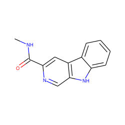 CNC(=O)c1cc2c(cn1)[nH]c1ccccc12 ZINC000100667244