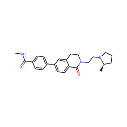 CNC(=O)c1ccc(-c2ccc3c(c2)CCN(CCN2CCC[C@H]2C)C3=O)cc1 ZINC000059111733