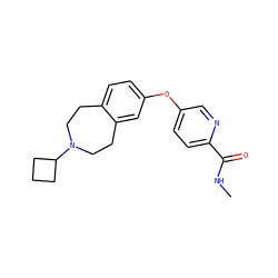 CNC(=O)c1ccc(Oc2ccc3c(c2)CCN(C2CCC2)CC3)cn1 ZINC000103242309