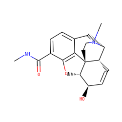 CNC(=O)c1ccc2c3c1O[C@H]1[C@H](O)C=C[C@H]4[C@@H](C2)N(C)CC[C@@]341 ZINC000029417357