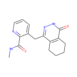 CNC(=O)c1ncccc1Cc1n[nH]c(=O)c2c1CCCC2 ZINC000167343115