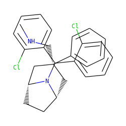 CNC[C@]1(c2ccccc2)C[C@@H]2CC[C@H](C1)N2C(c1ccccc1Cl)c1ccccc1Cl ZINC000299819570