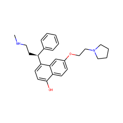 CNCC[C@@H](c1ccccc1)c1ccc(O)c2ccc(OCCN3CCCC3)cc12 ZINC000064454412