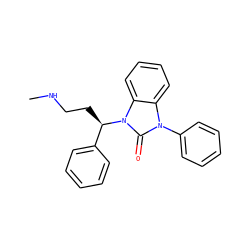 CNCC[C@H](c1ccccc1)n1c(=O)n(-c2ccccc2)c2ccccc21 ZINC000034986462
