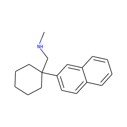 CNCC1(c2ccc3ccccc3c2)CCCCC1 ZINC000066076632
