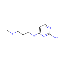 CNCCCNc1ccnc(N)n1 ZINC000145313212