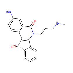 CNCCCn1c2c(c3ccc(N)cc3c1=O)C(=O)c1ccccc1-2 ZINC000095557237