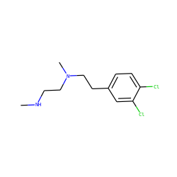 CNCCN(C)CCc1ccc(Cl)c(Cl)c1 ZINC000022924834