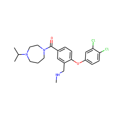 CNCc1cc(C(=O)N2CCCN(C(C)C)CC2)ccc1Oc1ccc(Cl)c(Cl)c1 ZINC000029130214
