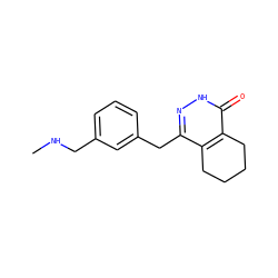 CNCc1cccc(Cc2n[nH]c(=O)c3c2CCCC3)c1 ZINC000167016999