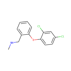 CNCc1ccccc1Oc1ccc(Cl)cc1Cl ZINC000029129831