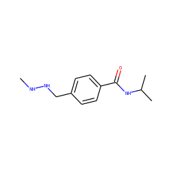 CNNCc1ccc(C(=O)NC(C)C)cc1 ZINC000019166988