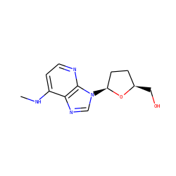 CNc1ccnc2c1ncn2[C@H]1CC[C@@H](CO)O1 ZINC000006481987