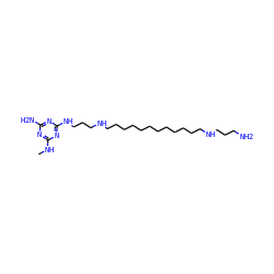 CNc1nc(N)nc(NCCCNCCCCCCCCCCCCNCCCN)n1 ZINC000013864376